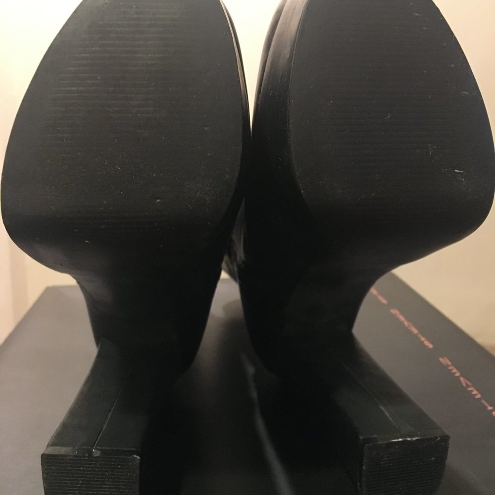 Steve Madden Steven Drakes Black Platform Boot 8.5 - Picture 8 of 9